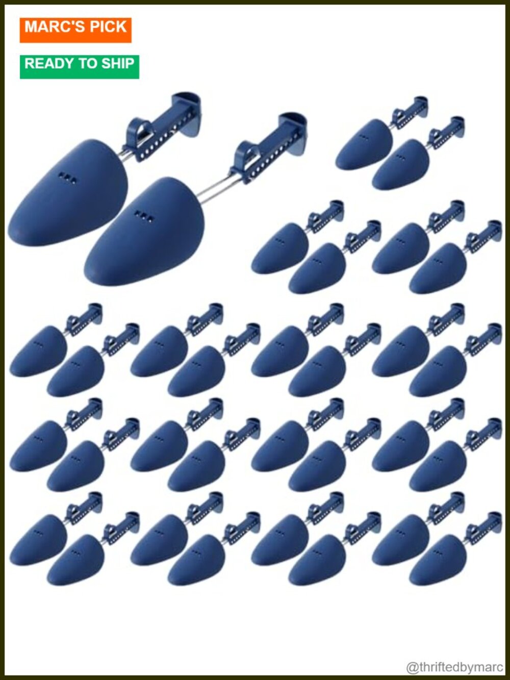 20 Pairs Adjustable Plastic Shoe Boot Trees Shaper Stretcher